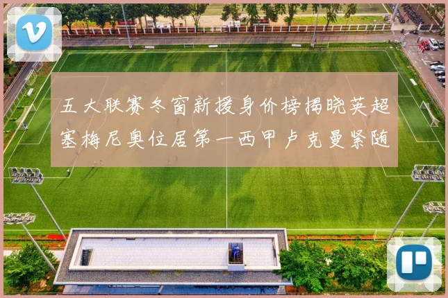 五大联赛冬窗新援身价榜揭晓英超塞梅尼奥位居第一西甲卢克曼紧随其后